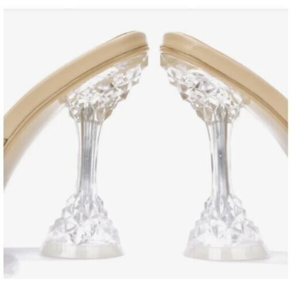 New Cape Robbin Cinderella Heels Eli Clear Transparent Open Toe Size 7.5 - Picture 3 of 10